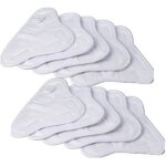 Lot de 10 lingettes microfibres pour balai nettoyeur vapeur h2o mop x5 l02861