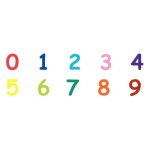 Lot de 10 maxi tampons les chiffres de 0 � 9