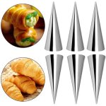 Moules à cornets - inox - lot de 10 - 120mm x 30mm - antiadhésif - compatible lave - vaisselle Moules à cornets - inox - lot de 10 - 120mm x 30mm - antiadhésif - compatible lave - vaisselle