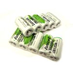Lot de 10 piles cr123a 3v lithium 1500mah eunic. . .