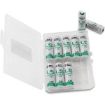 Lot de 10 piles saft ls14500 aa - mignonlongue dur�e li - socl2 haute performance de 36 vdans bo�te � ...