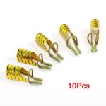 Lot de 10 pochoirs rutilisables pour ongles en gel uv - construction chablon - jaune