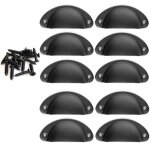 Lot de 10 poignée de coquille vintage noir pour armoire meuble 82mm bouton de porte en métal cuisine ... Lot de 10 poignée de coquille vintage noir pour armoire meuble 82mm bouton de porte en métal cuisine ...