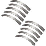 Lot de 10 poignee de meuble cuisine - poign�es de porte alliage daluminium bross� poignee de cuisine ...