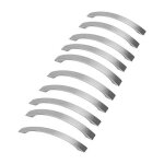 Lot de 10 poignee de meuble cuisine - poign�es de porte alliage daluminium bross� poignee de cuisine ...