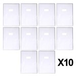 Lot de 10 protge - cahiers - a4 - 21x297cm - paisseur 12 / 100me - incolore - avec porte tiquette ...