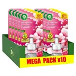 Lot de 10 recharges diffuseur d�sodorisant electrique huiles essentielles fleur de cerisier et framboise ...