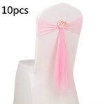 Lot de 10 rubans en organza noeud chaise ch�ssis pour mariage banquet et �v�nements fournitures d�coration ...
