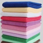 Serviettes de bain - microfibre - lot de 10 - 70 x 140 cm - douces et ultra absorbantes - couleur al�atoire ...