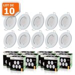 Spot led encastrable complet rond fixe - lampesecoenergie - gu10 - blanc - intrieur