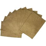 Lot de 10 tapis - matelas dhumidit� en chanvre pour lombricomposteur worm caf� rectangle 53 x 35 cm