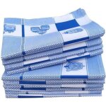 Lot de 10 torchons de cuisine coton vaisselle de qualité - torchon cuisine 100% coton bleu Lot de 10 torchons de cuisine coton vaisselle de qualité - torchon cuisine 100% coton bleu