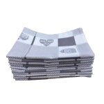 Lot de 10 torchons de cuisine coton vaisselle de qualité - torchon cuisine 100% coton gris Lot de 10 torchons de cuisine coton vaisselle de qualité - torchon cuisine 100% coton gris