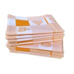 Lot de 10 torchons de cuisine coton vaisselle de qualit� - torchon cuisine 100% coton jaune