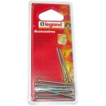 Lot de 10 vis longues mosac legrand. - longueur : 40 mm. pour encastrement profond