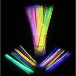 Lot de 100 b�tons lumineux color�s fluorescents de 203 cm pour f�te collier bracelet �v�nement festival ...