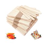 Lot de 100 batonnet bois b�tons de bois naturel batonnet de glace creatif diy pour enfantspour glace ...