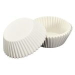Lot de 100 caissettes de cuisson papier 7cm blanc