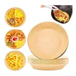Lot de 100 feuilles de papier sulfurisé jetables ronds pour friteuse à air papier parchemin imperméable ... Lot de 100 feuilles de papier sulfurisé jetables ronds pour friteuse à air papier parchemin imperméable ...