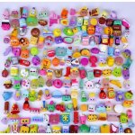 Lot de 100 figurines shopkins - s�rie 2 3 4 - jouet denfant jeu de d�ette - figurine al�atoire