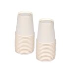 Gobelets en carton - codico - 20 cl - blanc - lot de 100 - jetables