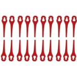 Lot de 100 lames en plastique pour coupe bordure florabest lidl gros trou 10mm petit trou 5mm lbq59