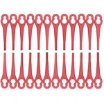 Lot de 100 lames de rechange compatibles avec coupe - bordure einhell sans fil - lame en plastique pour ...