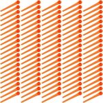 Lot de 100 lames de rechange en plastique pour tondeuse � gazon gardena 9823 9825 70 mmorange