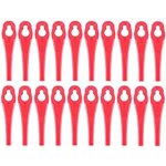 Lot de 100 lames de rechange pour tondeuse parkside prta 20 li a1 - en plastique - pour coupe - bordures ...