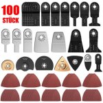 Lot de 100 lames de scie oscillantes kit daccessoires pour outils multifonctions fein multimaster dremel ...