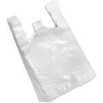 Sacs bretelle plastique - non spcifi - 26x45cm - lot de 1000 - couleur blanc - anse incluse