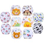 Lot de 10pcs couche culotte dapprentissage lavable en coton b17854