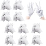 Lot de 11 paires de gants en coton doux extensibles hydratation nuit / mains s�ches / ecz�ma taille unique ...