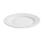 Lot de 12 assiettes desserts mang rondes plat � salade de fruits p�tes desserts en porcelaine blanc - ...