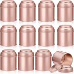 Lot de 12 bo�tes � th� rondes avec double couvercle herm�tique id�ales pour cuisine et le th� en vrac ...