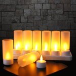 Bougies led rechargeables - lot de 12 - flamme vacillante - autonomie 12 - 15h - charge usb - décoration ... Bougies led rechargeables - lot de 12 - flamme vacillante - autonomie 12 - 15h - charge usb - décoration ...