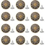 Lot de 12 boutons jean 20mm rechange pour v�tement denim jupe veste norvyn