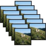 Lot de 12 cadres photo carr�s 30x30 cm noirs pour prot�ger et afficher photos dipl�mes