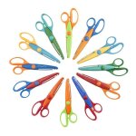 Lot de 12 ciseaux cranteurs 16 cm coupe assorties