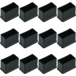 Lot de 12 embouts de protection rectangulaires en feutre de caoutchouc pour pieds de table ou de chaise ...