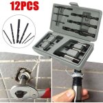Lot de 12 extracteurs de vis cass�s - pour retirer les boulons endommag�s