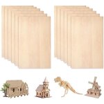 Lot de 12 feuilles de contreplaqu� balsa 300x200x1. 5mm feuilles de bois panneaux bois balsa pour travaux ...