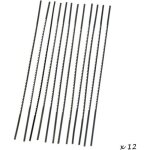 Lot de 12 lames pour scie  chantourner paisseur 6 lames de rechanges denteles - unique