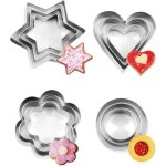 Lot de 12 mini emporte piece gomtriques en acier inoxydable emporte piece en forme de etoile coeur ...
