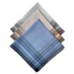 Lot de 12 mouchoirs homme mathieu 40x40cm 100% coton