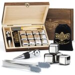 Pierre  whisky - whisiskey - coffret 12x - glacons rutilisables - cadeau homme - accessoires whisky ...