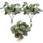 Lot de 12 plantes artificielles eucalyptus avec baies u2013 tiges uniques et d�coration r�aliste pour ...