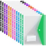 Lot de 12 pochettes plastiques perfores a4pochettes en plastique avec fermeture pression et pochette ... Lot de 12 pochettes plastiques perfores a4pochettes en plastique avec fermeture pression et pochette ...