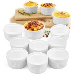 Lot de 12 ramequins en porcelaine petit terrines moule  ptisserie souffl crme brule muffin pour ...