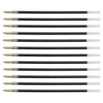 Lot de 12 recharges pour stylo bille 4 colours - bic - pointe moyenne bleue - pour 4 couleurs